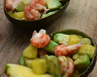 Savoury Wednesday: Avocadosalat mit Ananas, Mango und Flusskrebs