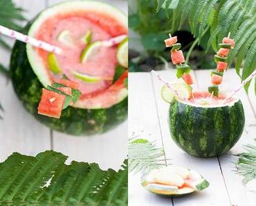 Einfacher Melone-Limetten Smoothie