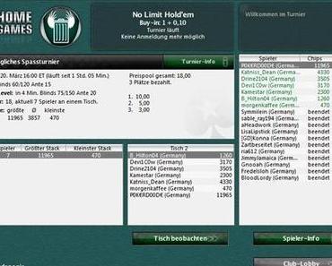 Teilnahme am Gedankendeponie Pokertunier