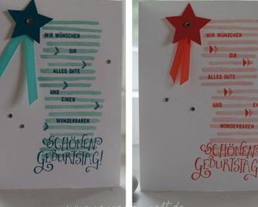 Schlichte Geburtstagskarten