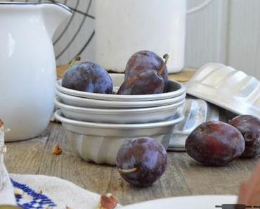 Zwetschgen Torte mit Pecannuss Feigen Füllung / Plum Cake with Pecan Nut Cream and Figs