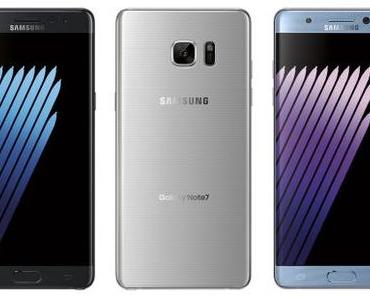 Samsung Galaxy Note 7 : Neuer Verkaufsstart in Deutschland ab 24. Oktober