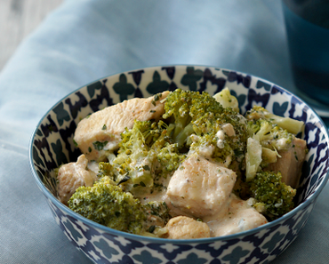 [low carb] Putenbrust mit Brokkoli und Frischkäse