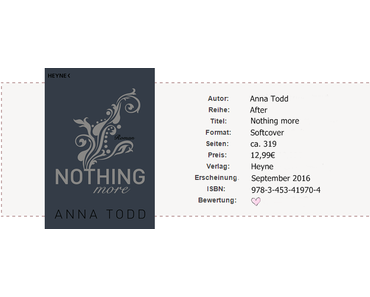 |Rezension| Anna Todd - Nothing more