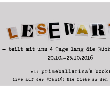 [Ankündigung] #Leseparty – die Alternative zur #fbm16