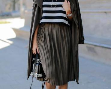 Midi Skirt and Trenchcoat