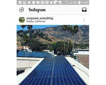 Erneuerbare Energien bei Instagram