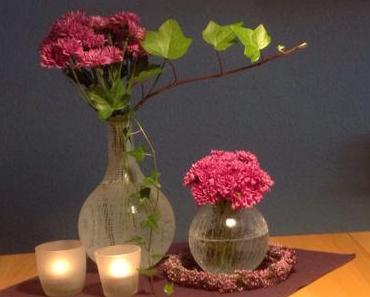 Friday-Flowerday – oder – Kann was: Ein Bund Chrysanthemen