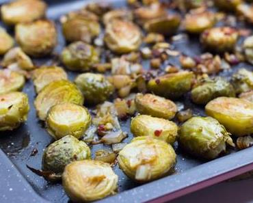 Rosenkohl aus dem Ofen mit Honig und Balsamico