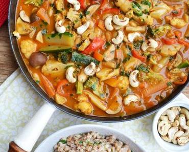 Für kalte Tage! Mein wärmendes Wohlfühl-Gemüse-Curry mit Dinkel-Reis