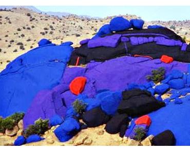 die blaue Felsen in Marokko