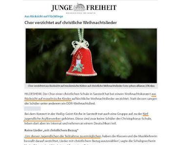 Christen verzichten auf christliche Lieder - eine Islamisierung findet auch weiterhin nicht statt