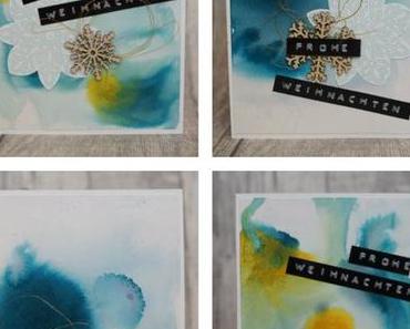 Aquarellige Weihnachtsgrüße