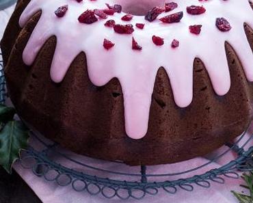 Schokoladen Gewürz Punsch Gugel mit Cranberries