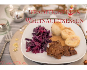 Vegane Ente mit Apfelrotkohl und Kartoffelknödeln