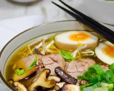 Selbstgemachte Spicy Beef Ramen