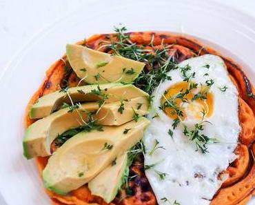 Sweet Potato Waffle w/ Avocado Recipe