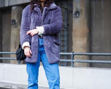 White Turtleneck and Mom Jeans