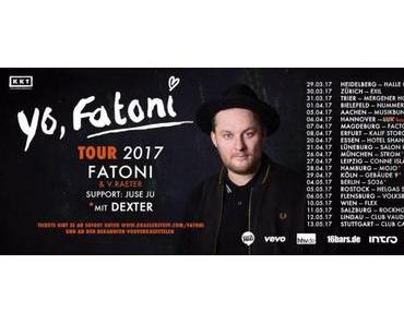 Veranstaltungstipp: Fatoni mit V. Raeter + Support: Juse Ju, Dexter LIVE in STUTTGART!
