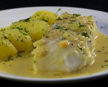 Kabeljau in Senfsauce aus dem Schnellkochtopf
