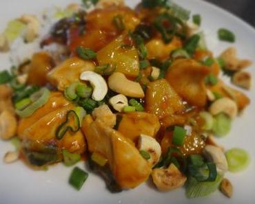 hühnchen süß-sauer mit ananas