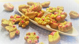 Frühlingshafte Mandelküchlein...klein und fein