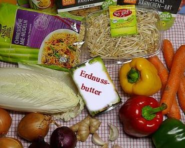 veganes… mit Mie-Nudeln und Erdnussoße