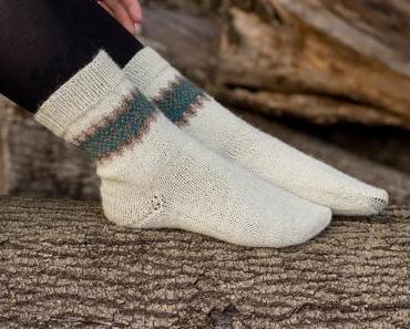 Socken mit Jacquard Muster stricken