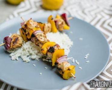 Zitronen-Hähnchen-Spieße