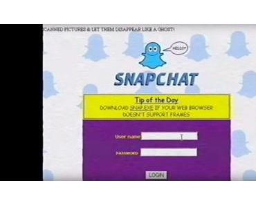 Snapchat in den 90ern