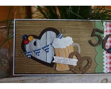 Eine zünftige Karte zum 50. Geburtstag