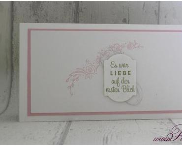 Schlichte Hochzeitskarte {Es war Liebe…}