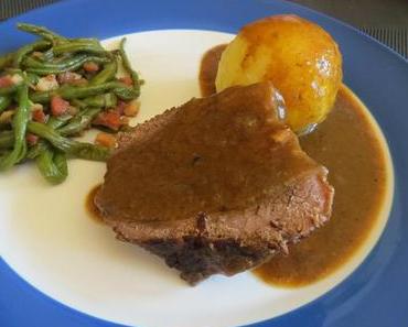 Braten vom Wasserbüffel