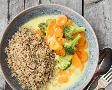 Quinoa aus Deutschland und Blitz-Curry (vegan und yum!)