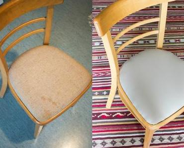 Aus alt wird neu: Gepolsterten Sessel neu beziehen {Gastbeitrag}