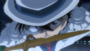 Conan wirbt für den fünften Kaito Kid-Mangaband