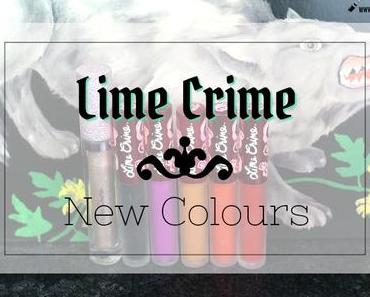 |Lime Crime| New Colours & Swatches