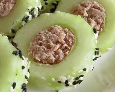 Gefüllte Gurke – „Holländisches Sushi“