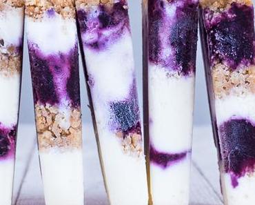 Blueberry Cheesecake Popsicles