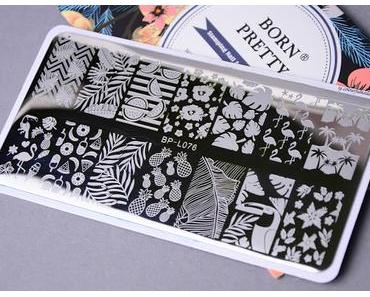 Eine Stamping Platte - 3 Designs