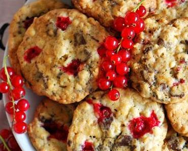 Fruchtige Johannisbeer-Streusel-Cookies für den Sommer