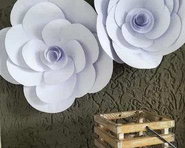 Papierblumen - tolle Deko - einzeln oder als Blumenwand
