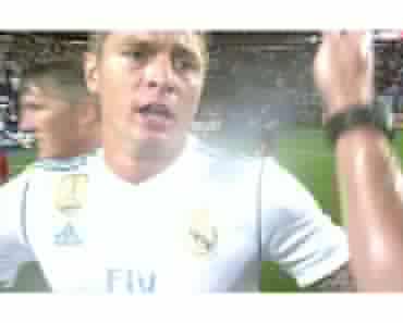 POV: Schiedsrichter bei einem Fußballspiel von Real Madrid