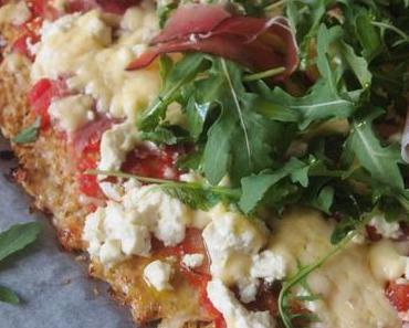 Pizza mit Karfiolboden
