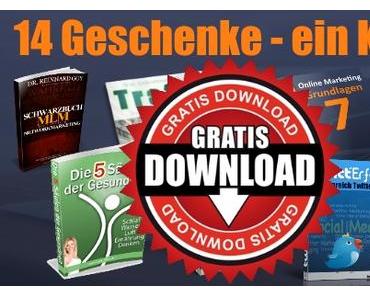 Mit nur einer Anmeldung 14 Tage lang meine besten eBooks & Videoschulungen