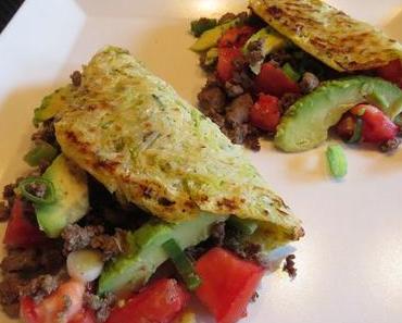 Gefüllte Zucchini-Tortillas