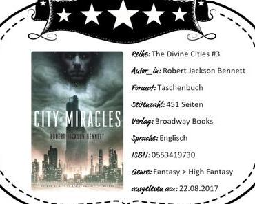 Robert Jackson Bennett – City of Miracles