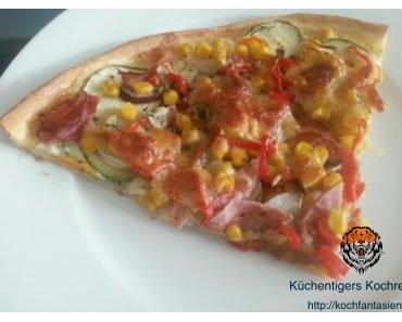 Gemüse-Flammkuchen