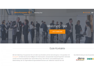 Matching-Tool für besseres Netzwerken beim dena-Kongress 2017