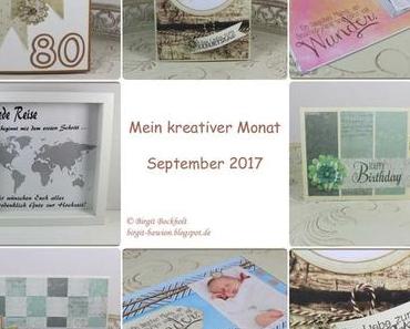 Mein kreativer Monat - September 2017